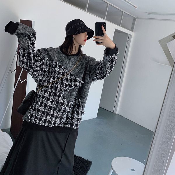 2021 women sweatershirt autumn new turtlenecks shredded tweed niche goal round harajuku hoodie 4fbs, Black
2021 women sweatershirt autumn new turtlenecks shredded tweed niche goal round harajuku hoodie 4fbs, Black