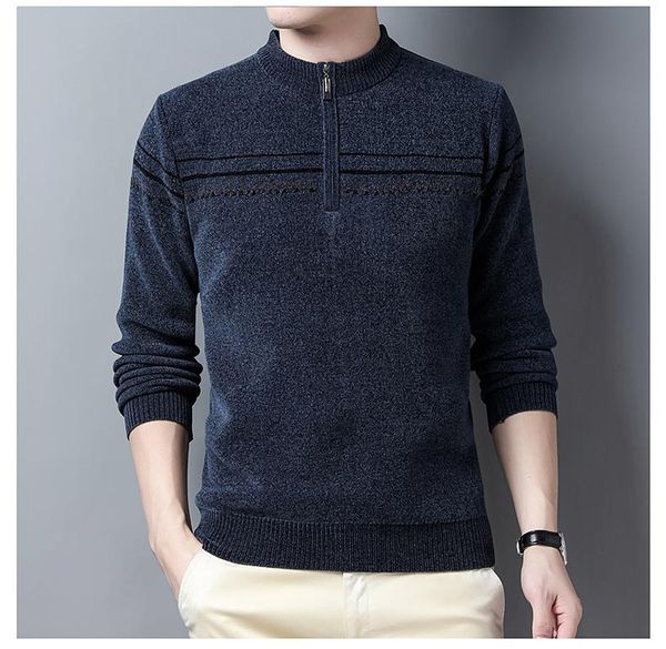 men's sweaters sweater chernier zipper collar winter middle-age people thick bottom knit dad dress, White;black
men's sweaters sweater chernier zipper collar winter middle-age people thick bottom knit dad dress, White;black