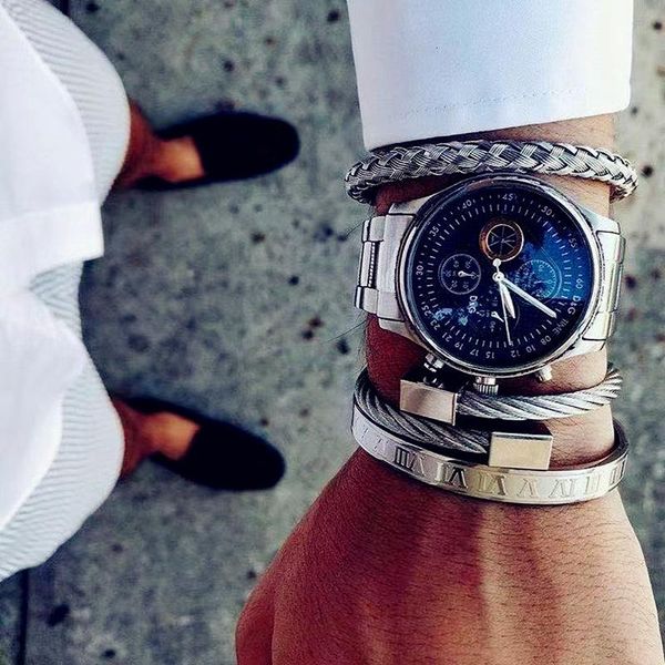 anklets luxury men bracelet roman number bangle stainless steel wristband opening cuff fashion for jewelry gift, Red;blue
anklets luxury men bracelet roman number bangle stainless steel wristband opening cuff fashion for jewelry gift, Red;blue