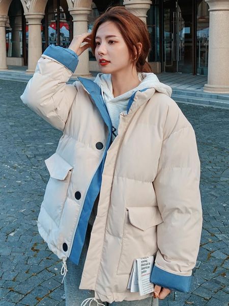 fashion warm double pockets femme parkas 2020 loose zip winter puffer jacket women all-match cotton coat chaquetas para mujer1, Black
fashion warm double pockets femme parkas 2020 loose zip winter puffer jacket women all-match cotton coat chaquetas para mujer1, Black