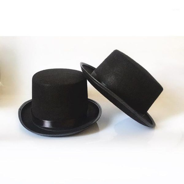 the magician performed high hat halloween hat cap flat black jazz stage performances party formal costume magician cap, Blue;gray
the magician performed high hat halloween hat cap flat black jazz stage performances party formal costume magician cap, Blue;gray