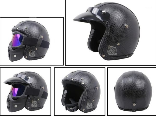 high-end motorcycle half helmet retro helmets for riding protective leather wrapped with face shield
high-end motorcycle half helmet retro helmets for riding protective leather wrapped with face shield