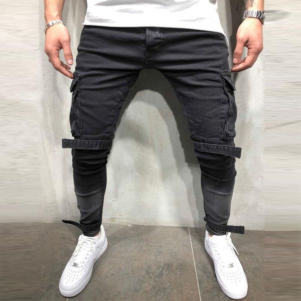 skinny fit destroyed blue elastic trendy street style jeans men's classical distressed hip hop personality male denim trousers1
skinny fit destroyed blue elastic trendy street style jeans men's classical distressed hip hop personality male denim trousers1