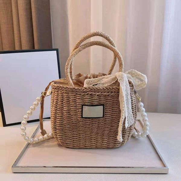 designer women's bag wild classic straw woven vegetable basket bags retro pearl messenger shoulder bags
designer women's bag wild classic straw woven vegetable basket bags retro pearl messenger shoulder bags