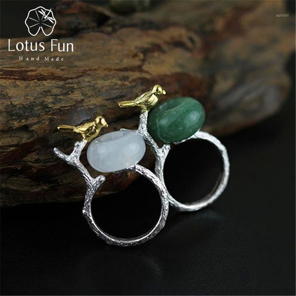 lotus fun real 925 sterling silver natural stone creative handmade fine jewelry cute retray bird rings for women bijoux1, Golden;silver
lotus fun real 925 sterling silver natural stone creative handmade fine jewelry cute retray bird rings for women bijoux1, Golden;silver
