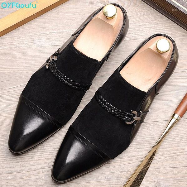 qyfcioufu men's plain toe suede stitching genuine leather dress shoes italian brand black wedding shoes male formal oxford shoe1
qyfcioufu men's plain toe suede stitching genuine leather dress shoes italian brand black wedding shoes male formal oxford shoe1