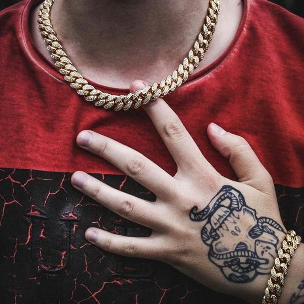 chains d&z hip hop 13mm miami cuban link chain necklace iced out bling rhinestone chaine homme for men jewelry bijoux, Silver
chains d&z hip hop 13mm miami cuban link chain necklace iced out bling rhinestone chaine homme for men jewelry bijoux, Silver