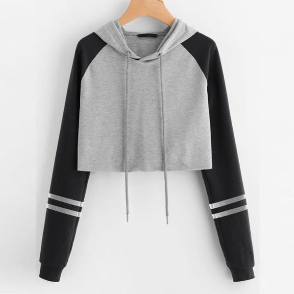 chamsgend women's hoodies sweatshirts stripe splicing autumn sweatshirt 2019 long sleeve pullover hooded streetwear hoodie f7221, Black
chamsgend women's hoodies sweatshirts stripe splicing autumn sweatshirt 2019 long sleeve pullover hooded streetwear hoodie f7221, Black
