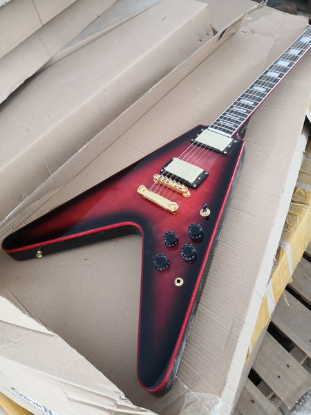 v-shaped electric guitar red mahogany body maple 22 frets rosewood fretboard fixed bridge gold knobs
v-shaped electric guitar red mahogany body maple 22 frets rosewood fretboard fixed bridge gold knobs