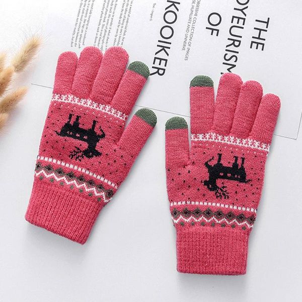 five fingers gloves extra-warm fleece christmas winter warm for women & men print mittens, Blue;gray
five fingers gloves extra-warm fleece christmas winter warm for women & men print mittens, Blue;gray