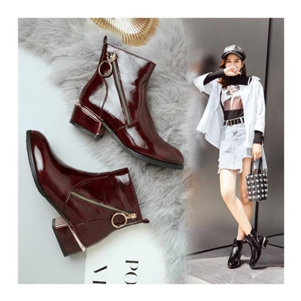 boots 2021 winter shiny mid-heel thick heel short side zipper metal sequins non-slip rubber sole women's large size 40-43, Black
boots 2021 winter shiny mid-heel thick heel short side zipper metal sequins non-slip rubber sole women's large size 40-43, Black