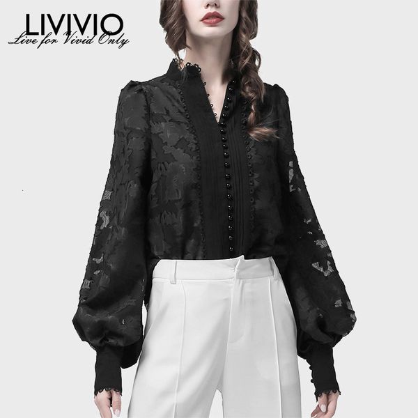 pearl single breasted women's shirts lantern long sleeves lace stand collar korean blouse female autumn fashion t200321, White
pearl single breasted women's shirts lantern long sleeves lace stand collar korean blouse female autumn fashion t200321, White