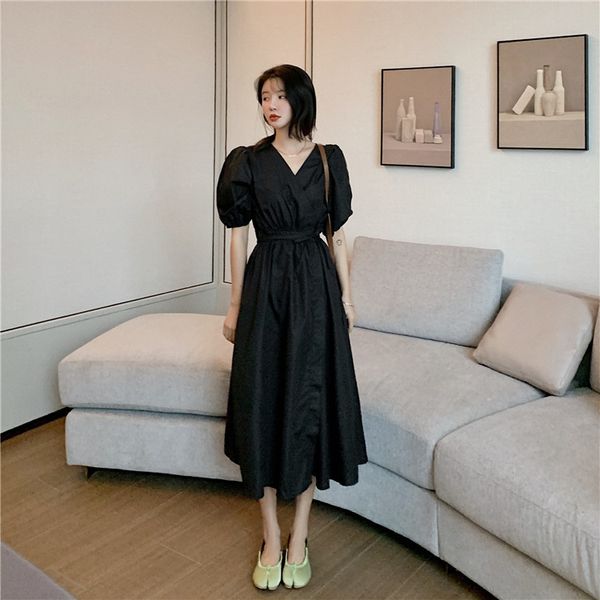 2021 new new summer and autumn, quality solid color ladies high waist retro v-neck bubble the line dressed h0089, Black;gray
2021 new new summer and autumn, quality solid color ladies high waist retro v-neck bubble the line dressed h0089, Black;gray
