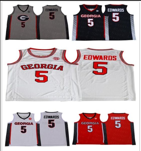 2020 ncaa georgia bulldogs basketball 5 anthony edwards jerseys white red black grey new edwards college jersey stitched university, Black;red
2020 ncaa georgia bulldogs basketball 5 anthony edwards jerseys white red black grey new edwards college jersey stitched university, Black;red
