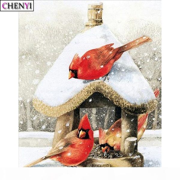 chenyi 5d diy diamond painting snow house full square diamond embroidery cross stitch mosaic picture bird christmas decoration
chenyi 5d diy diamond painting snow house full square diamond embroidery cross stitch mosaic picture bird christmas decoration
