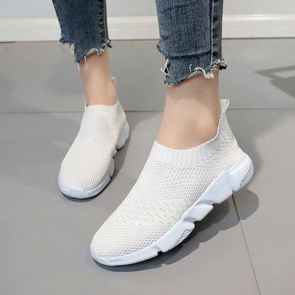 winter women's shoes white slip on sneakers platform shoes knitted elastic woman flats mesh casual zapatos mujer c6994, Black
winter women's shoes white slip on sneakers platform shoes knitted elastic woman flats mesh casual zapatos mujer c6994, Black