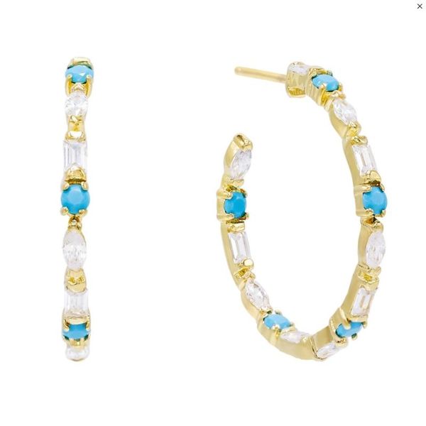 hoop & huggie classic round marquise baguette cz irregularity stone earring geometric circle medium hoops for wome, Golden;silver
hoop & huggie classic round marquise baguette cz irregularity stone earring geometric circle medium hoops for wome, Golden;silver