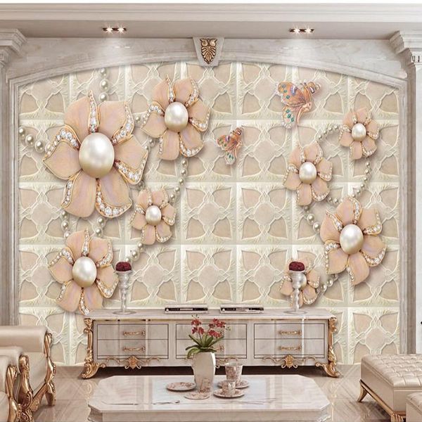 wallpapers 3d wallpaper luxury european jewelry pink flowers po wall murals living room tv sofa backdrop cloth decor papers 
wallpapers 3d wallpaper luxury european jewelry pink flowers po wall murals living room tv sofa backdrop cloth decor papers