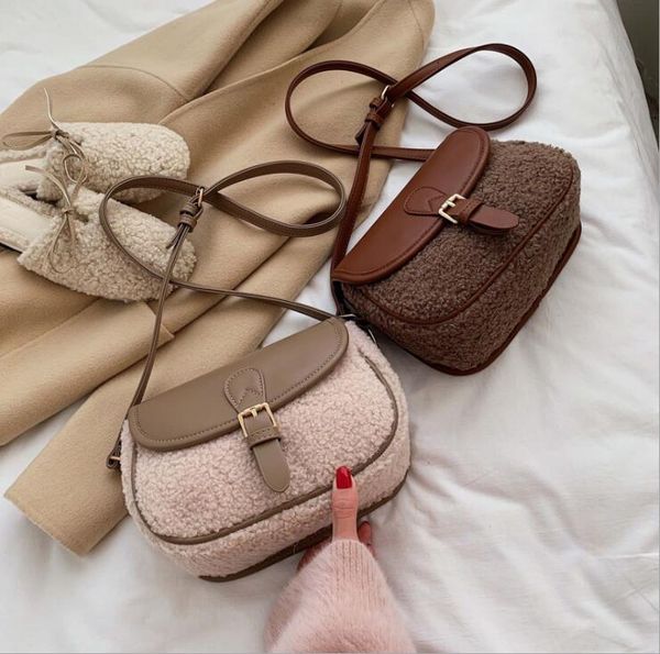 2021 lamb wool women vintage handbags pu lamb plush crossbody bag designers patchwork square shoulder bags fashion ladies style ly11104, Black
2021 lamb wool women vintage handbags pu lamb plush crossbody bag designers patchwork square shoulder bags fashion ladies style ly11104, Black