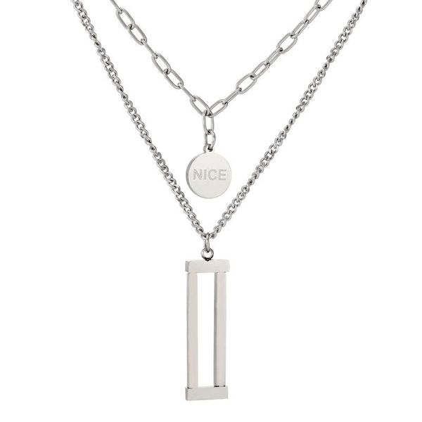 JIOROMY Multilayer Titanium steel Coin Nice Charms Short Necklace Punk Collar Geometric Hollow Square Necklace For Women Jewelry, Silver
JIOROMY Multilayer Titanium steel Coin Nice Charms Short Necklace Punk Collar Geometric Hollow Square Necklace For Women Jewelry, Silver