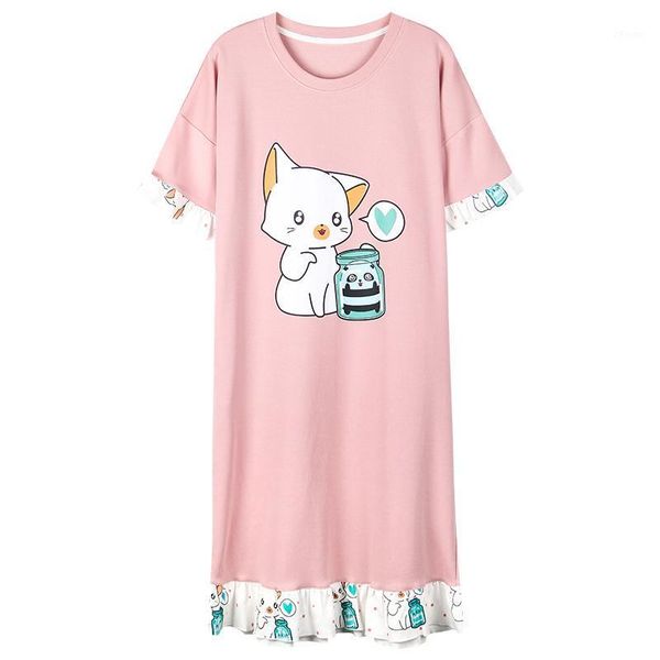 cartoon cotton nightgown women short sleeve dress nightwear sleepwear female lounge wear night dress home sleepshirt nighty1, Black;red
cartoon cotton nightgown women short sleeve dress nightwear sleepwear female lounge wear night dress home sleepshirt nighty1, Black;red