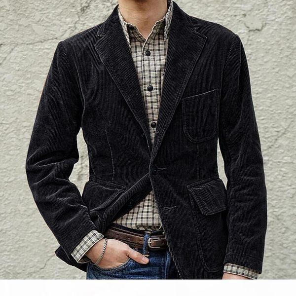 mens corduroy blazers solid color casual corduroy single breasted suit men blazer masculino clothing vetement, White;black
mens corduroy blazers solid color casual corduroy single breasted suit men blazer masculino clothing vetement, White;black
