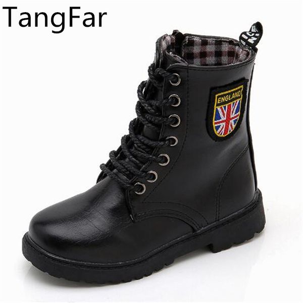children leather army boots lacing up waterproof stage shoes black non-slip boy girl mid-calf boot, Black;red
children leather army boots lacing up waterproof stage shoes black non-slip boy girl mid-calf boot, Black;red