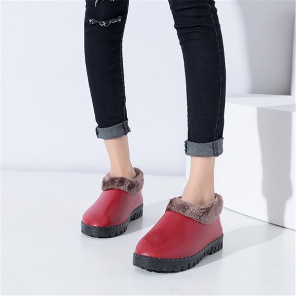 new cotton shoes women's winter warm thickening plus velvet pu waterproof cotton boots non-slip wild fashion hipster snow boots, Black;brown
new cotton shoes women's winter warm thickening plus velvet pu waterproof cotton boots non-slip wild fashion hipster snow boots, Black;brown