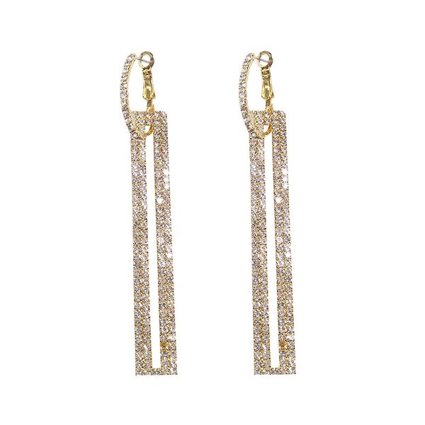 925 silver needle european and american fashion exaggerated diamond-studded rectangular earrings earrings long full diamond earrings women, Golden
925 silver needle european and american fashion exaggerated diamond-studded rectangular earrings earrings long full diamond earrings women, Golden