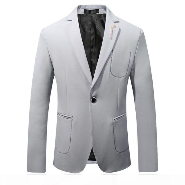 2018 new casual blazer coats male spring autumn business casual men's suit jacket fashion slim section single buckle tide yuu7658, White;black
2018 new casual blazer coats male spring autumn business casual men's suit jacket fashion slim section single buckle tide yuu7658, White;black
