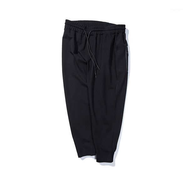 2020 large men's pants men's casual pants black trend plus david1