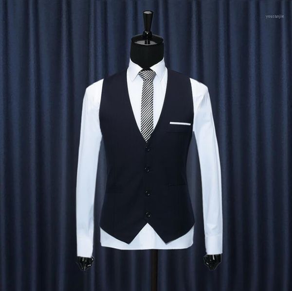 2018 korean new men's d slim fit skinny dress vest waistcoat business casual men suit vest s-3xl1, Black;white
2018 korean new men's d slim fit skinny dress vest waistcoat business casual men suit vest s-3xl1, Black;white