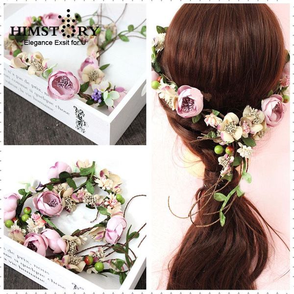 himstory romantic flower wreath girl bridal hair accessories wedding headband party holiday purple violet floral hair garlands, Golden;silver
himstory romantic flower wreath girl bridal hair accessories wedding headband party holiday purple violet floral hair garlands, Golden;silver