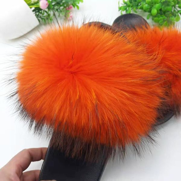 parent-child summer real raccoon fur slippers women plush fur slides girl fluffy slippers ladies fur sandals flip-flops hot, Black
parent-child summer real raccoon fur slippers women plush fur slides girl fluffy slippers ladies fur sandals flip-flops hot, Black