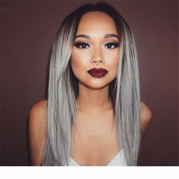grade 8a 100% brazilian grey ombre full lace wig human natural hair glueless grey silver ombre straight lace front wigs, Black;brown
grade 8a 100% brazilian grey ombre full lace wig human natural hair glueless grey silver ombre straight lace front wigs, Black;brown