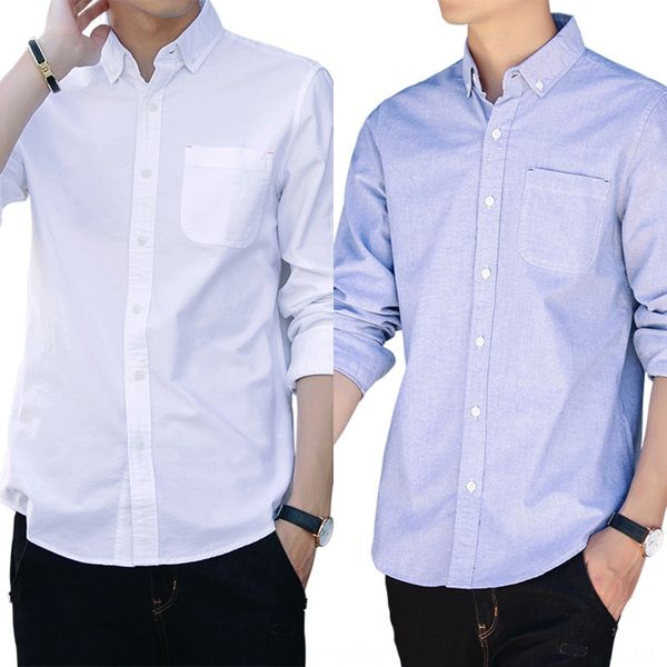 men's long sleeve 2020 new spring and autumn korean solid color slim fit versatile youth leisure art shirt trend shirt 8nnoo, Blue 
men's long sleeve 2020 new spring and autumn korean solid color slim fit versatile youth leisure art shirt trend shirt 8nnoo, Blue