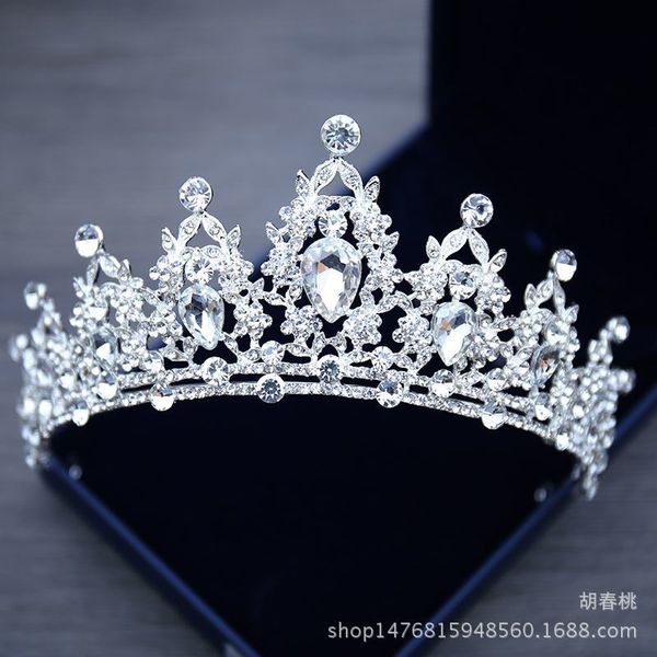 new korean bridal headdress white crystal crown sweet princess wedding dress hair accessories temperament girl, Silver
new korean bridal headdress white crystal crown sweet princess wedding dress hair accessories temperament girl, Silver