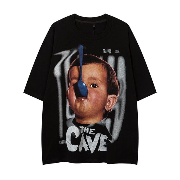t shirt tee men women funny baby printed cotton tees oversize casual short sleeve size m-xxl, White;black
t shirt tee men women funny baby printed cotton tees oversize casual short sleeve size m-xxl, White;black