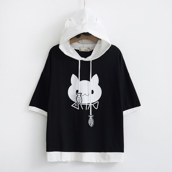 fish t-shirt sweater bone print soft girl color matching hooded short sleeve t-shirt sweater women loose new cute 10265 wwayq, White
fish t-shirt sweater bone print soft girl color matching hooded short sleeve t-shirt sweater women loose new cute 10265 wwayq, White