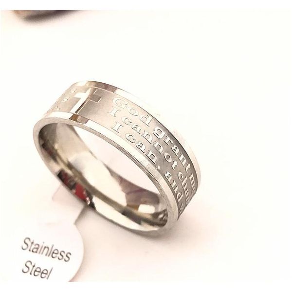stainless steel gold silver english serenity prayer cross etaching polishing ring(si jllumq home003
stainless steel gold silver english serenity prayer cross etaching polishing ring(si jllumq home003