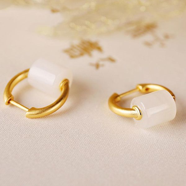 silver inlaid natural hetian white jade temperament earrings charm light luxury cold wind craft niche design women brand jewelry, Golden;silver
silver inlaid natural hetian white jade temperament earrings charm light luxury cold wind craft niche design women brand jewelry, Golden;silver