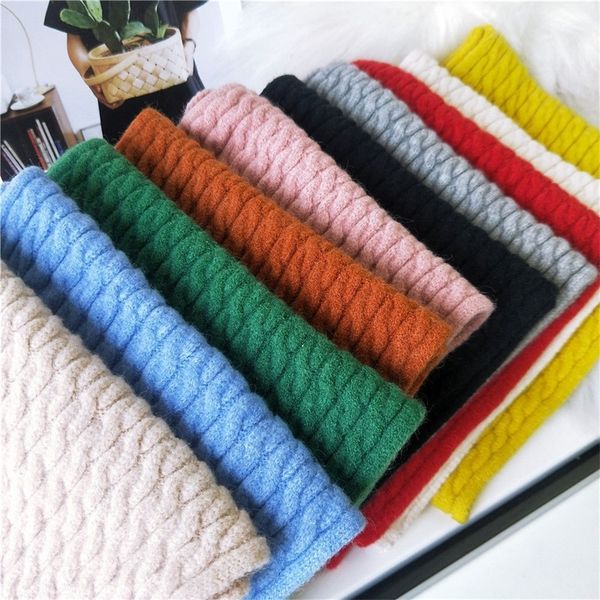 new women men scarf korean wool female student long thick warm knitting winter red black white beige scarf d053 y201007, Blue;gray
new women men scarf korean wool female student long thick warm knitting winter red black white beige scarf d053 y201007, Blue;gray