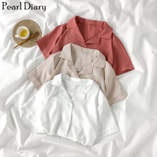 pearl diary women chiffon boxer shirts summer button front short sleeve plus size shirt femme plain casual woven drapey shirts1, White
pearl diary women chiffon boxer shirts summer button front short sleeve plus size shirt femme plain casual woven drapey shirts1, White