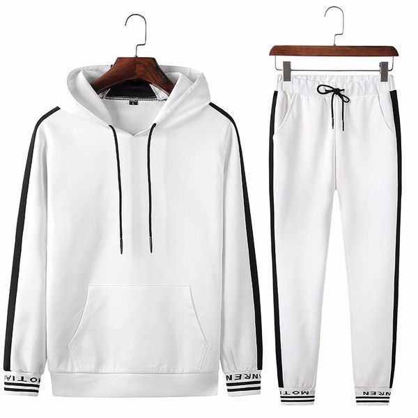 spring autumn sportswear fitness tracksuit men hoodies black and white sets casual mens clothing 2 pc sweatshirt+sweatpants c0927
spring autumn sportswear fitness tracksuit men hoodies black and white sets casual mens clothing 2 pc sweatshirt+sweatpants c0927
