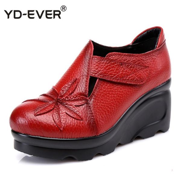 new arrival women autumn genuine leather high heels shoes handmade vintage flower embroidered wedges shoes woman pumps, Black
new arrival women autumn genuine leather high heels shoes handmade vintage flower embroidered wedges shoes woman pumps, Black