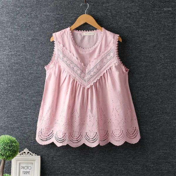 6 colors -- neckline lacing embroidered o-neck sleeveless gothic embroidery doll shirt mori girl1, White
6 colors -- neckline lacing embroidered o-neck sleeveless gothic embroidery doll shirt mori girl1, White