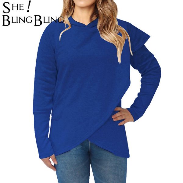 sheblingbling fashion wrap front women hooded sweatshirts spring autumn long sleeve casual hoodies pockets ladies pullovers lj201102, Black
sheblingbling fashion wrap front women hooded sweatshirts spring autumn long sleeve casual hoodies pockets ladies pullovers lj201102, Black