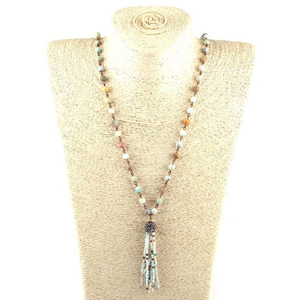 fashion bohemian tribal jewelry 6mm india agat bead knotted stone tassel pendant long necklace, Silver
fashion bohemian tribal jewelry 6mm india agat bead knotted stone tassel pendant long necklace, Silver
