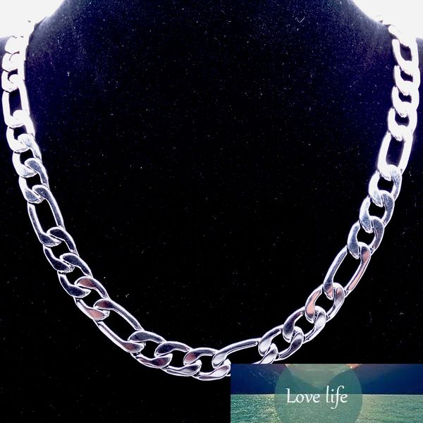 10mm 18'' - 36'' inches customize length mens stainless steel necklace figaro chain fashion punk jewerly, Silver
10mm 18'' - 36'' inches customize length mens stainless steel necklace figaro chain fashion punk jewerly, Silver