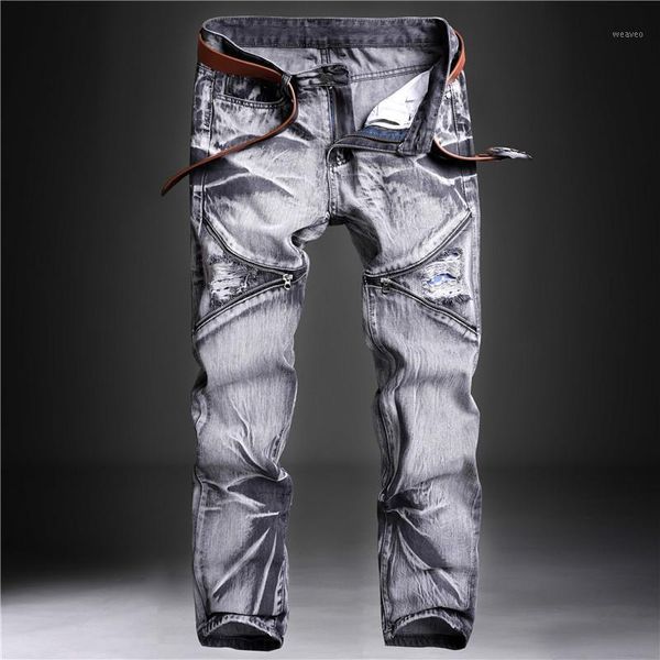 orinery 2020 new designer solid jeans men 100% original brand vintage denim ripped jeans for men casual fake zippers trousers1, Blue
orinery 2020 new designer solid jeans men 100% original brand vintage denim ripped jeans for men casual fake zippers trousers1, Blue